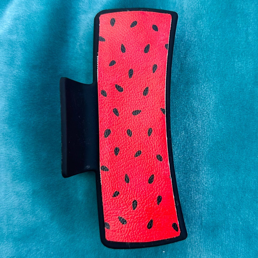 Double Sided Watermelon Large Claw Clip (00L03C)