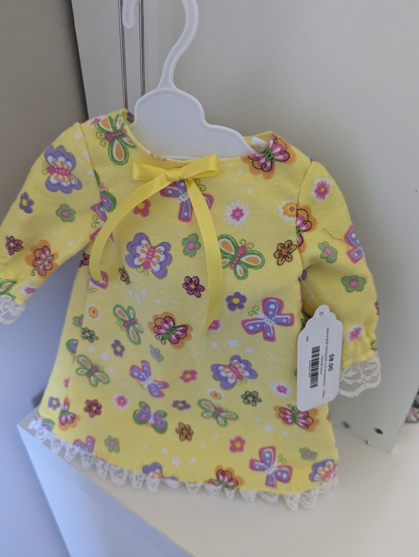 Mama Bear Sewing Den LLC Accessories - - Yellow Flannel  Gown