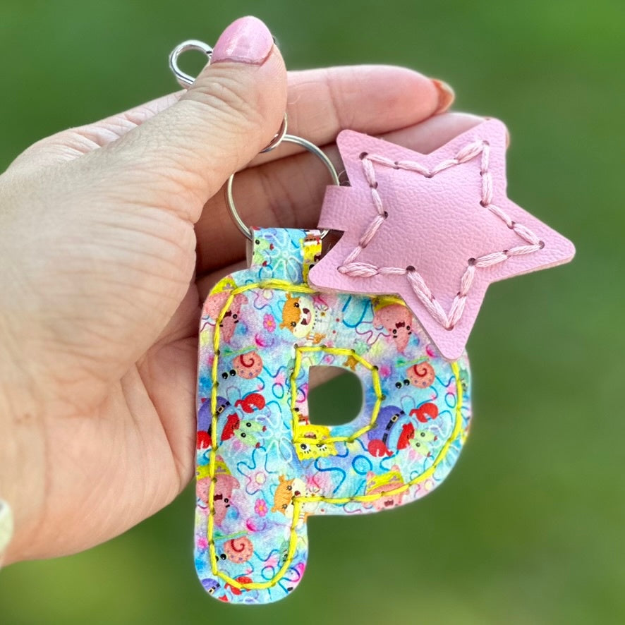 P Star Puffy Keychain (00L02F)