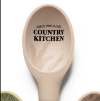 Krumbs Kitchen® Farmhouse Silicone Spoon Country Kitchen