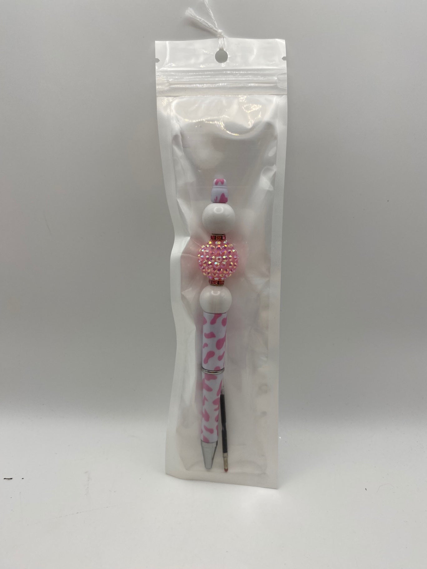 Kit Pen - Pink and white - 6"