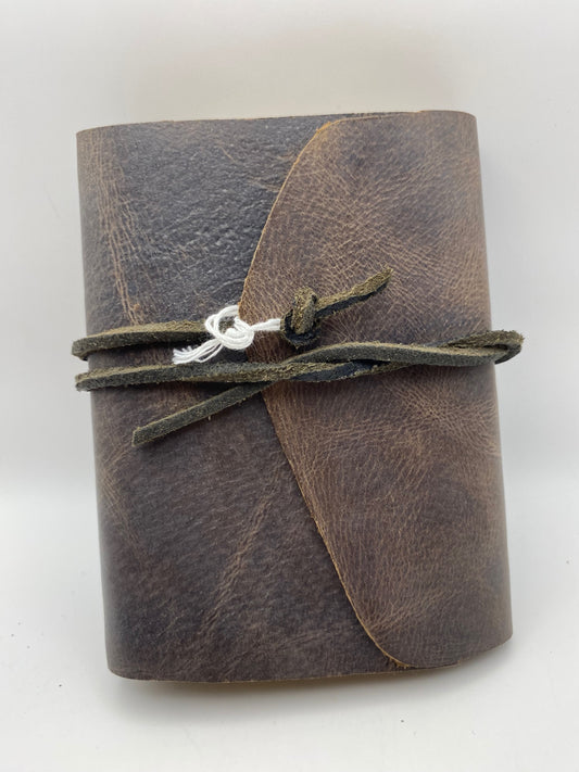 Handmade Leather journal - Brown - 6.25" x 4.5"