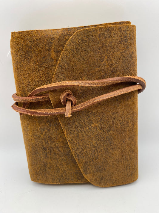 Handmade Leather journal - Brown - 4.5" x 6.25"