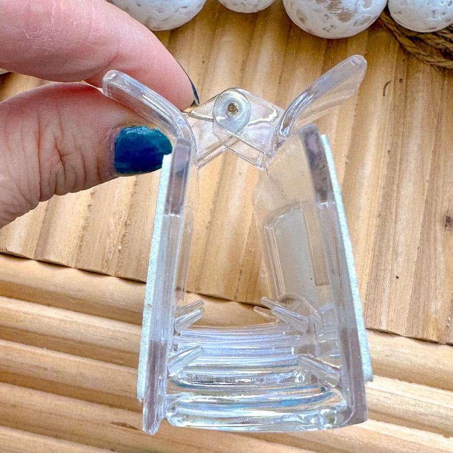 RWB Tie Dye Clear Claw Clip Large (00L0MG)