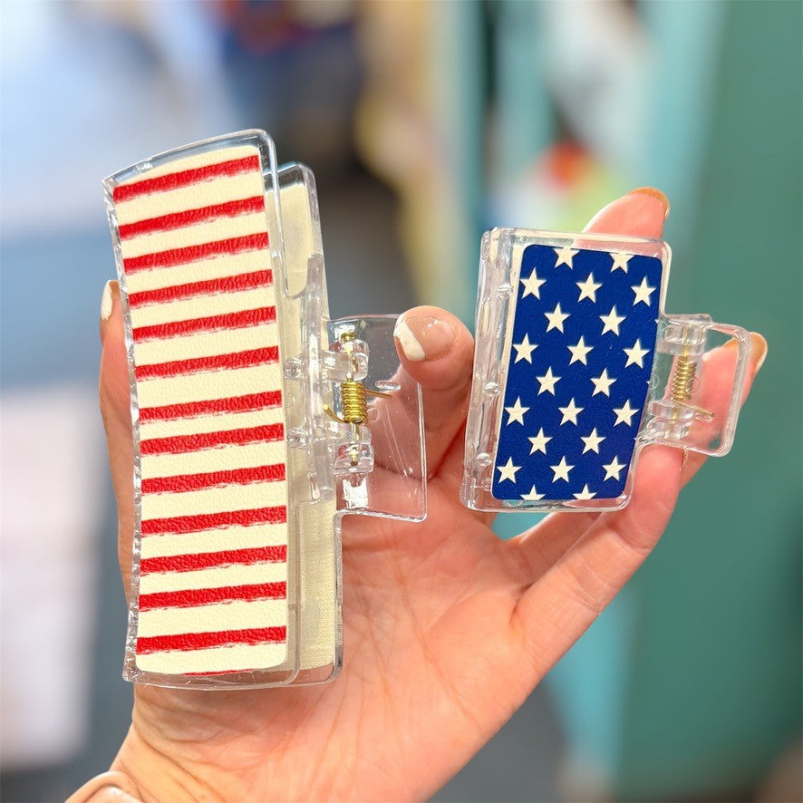 Stars and Stripes Claw Clip Small (00L0MS)