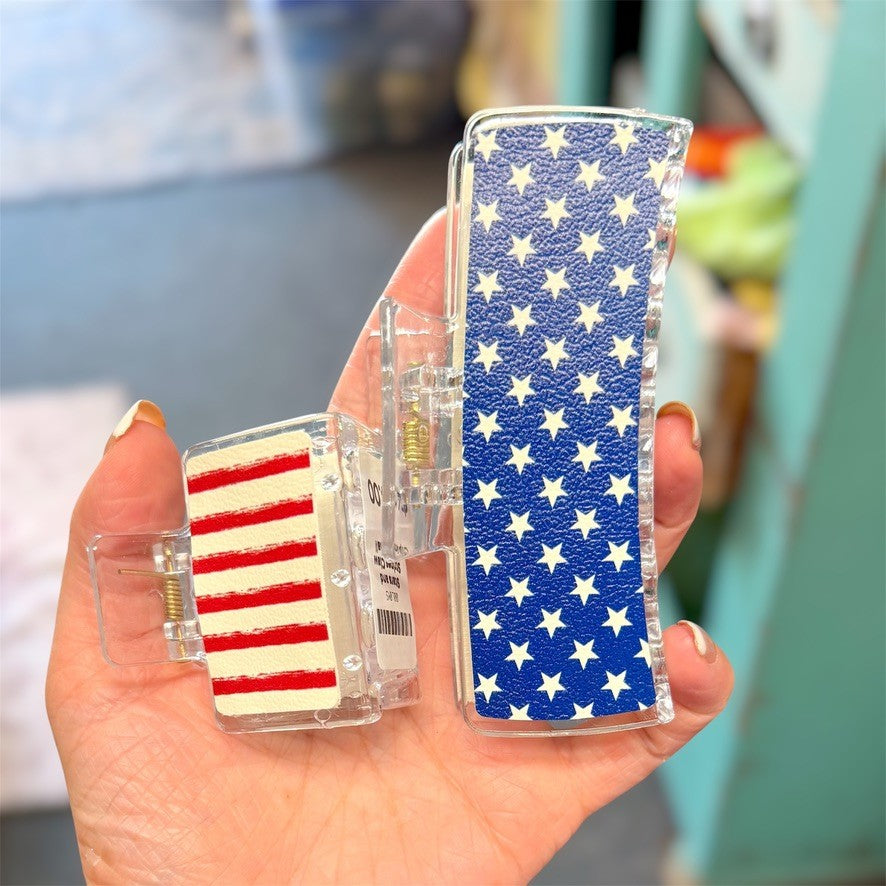 Stars and Stripes Claw Clip Small (00L0MS)