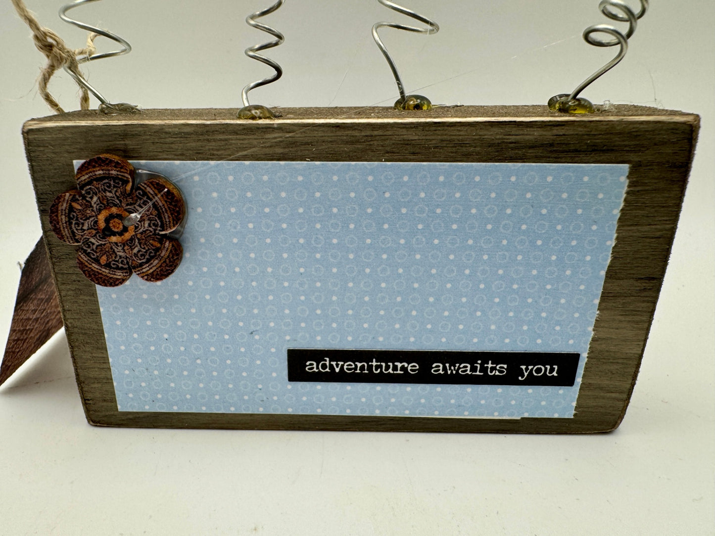 KR Designs Home Decor - Brown and Blue - 3.75"