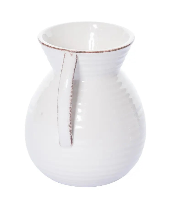 Dolomite White Harvest Vase - 6"