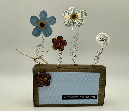 KR Designs Home Decor - Brown and Blue - 3.75"