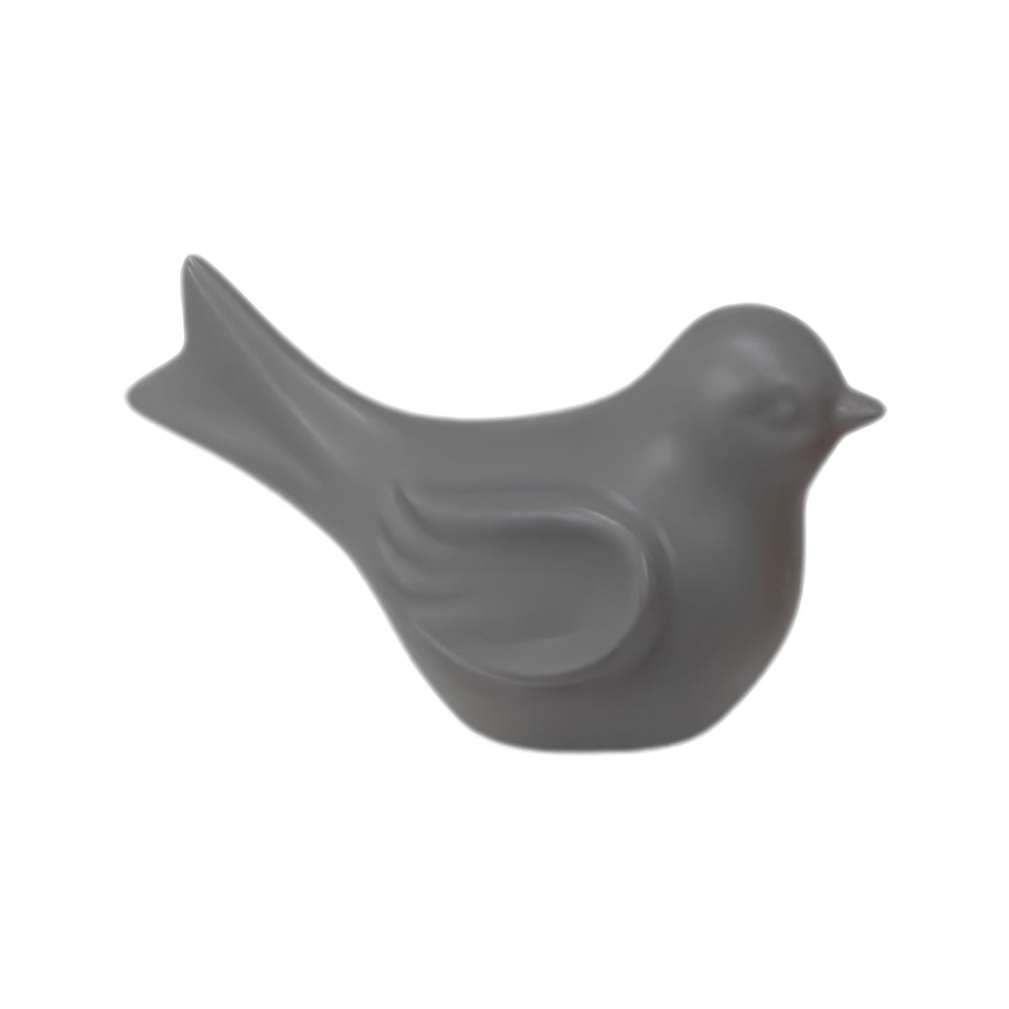 Small Modern Decorative Bird - Dark Gray