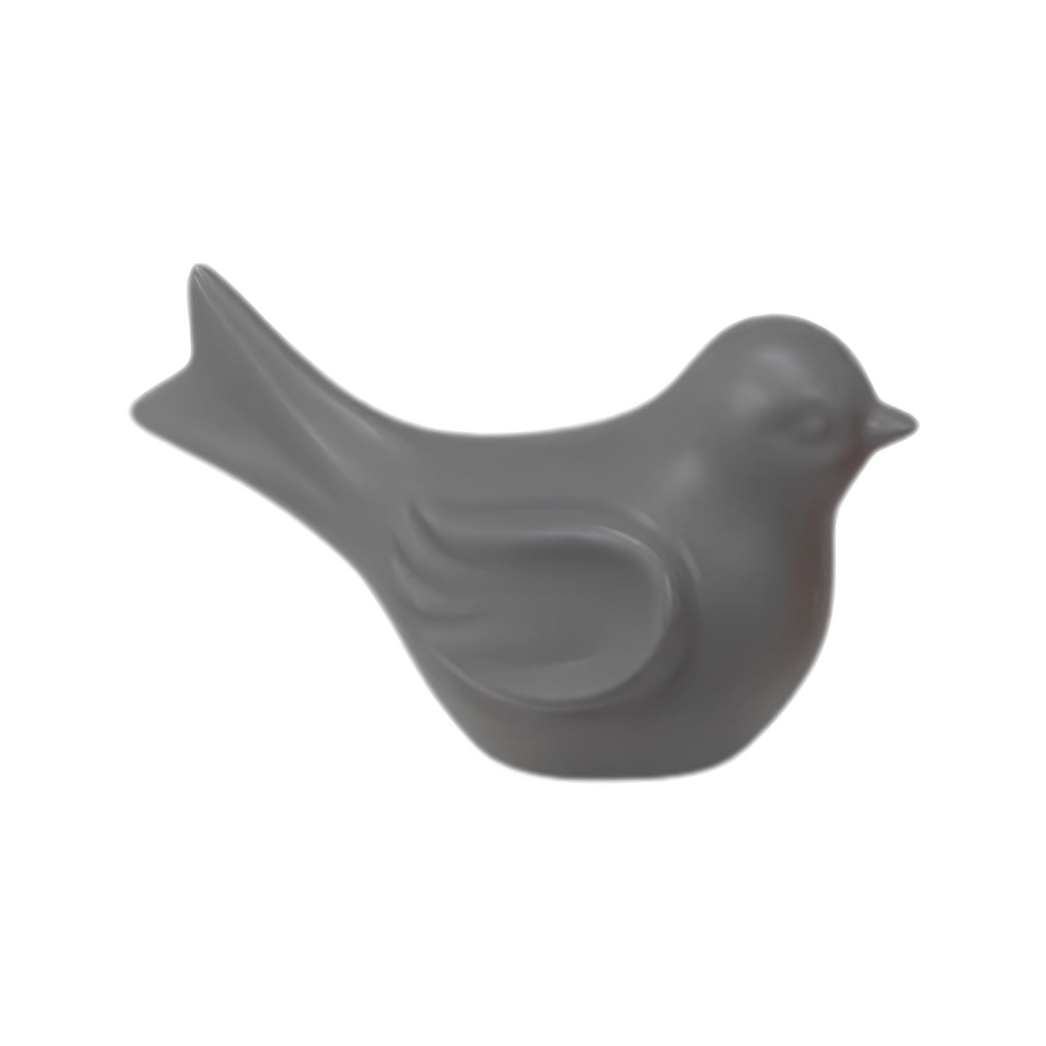 Small Modern Decorative Bird - Dark Gray