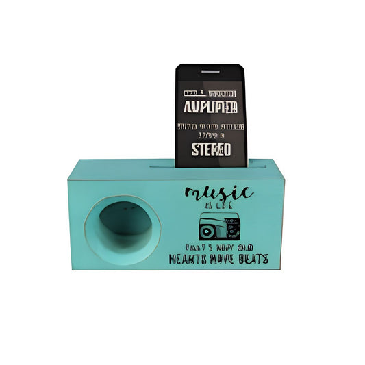 Wood Smartphone Music Box – Music is life that’s why our hearts have beats