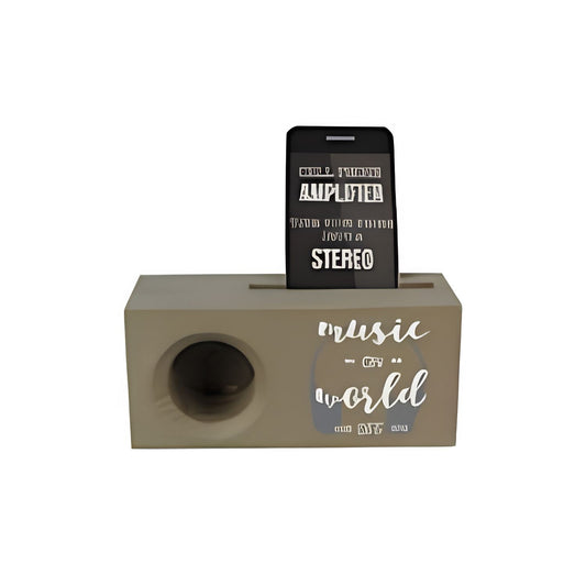 Wood Smartphone Music Box – Music on world off