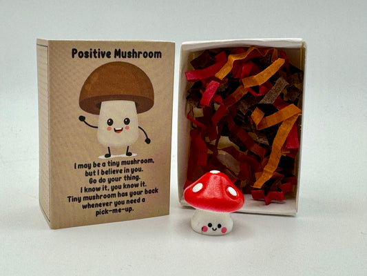 Emotional Support Figurine - Box/Square Breathing - Mushroom