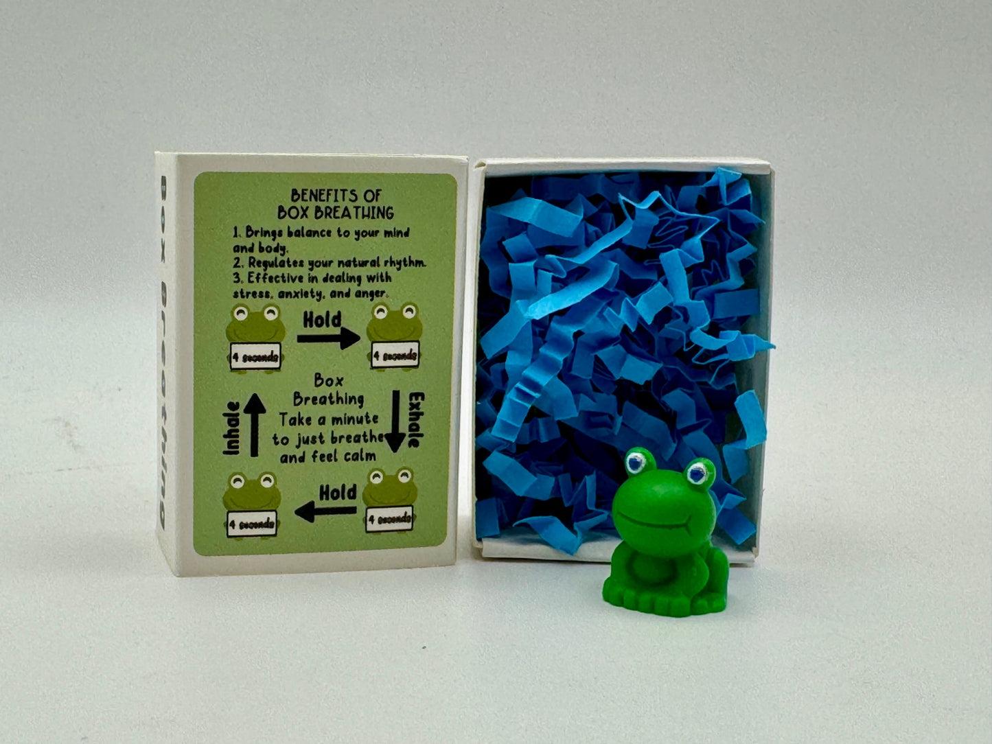 Emotional Support Figurine - Box/Square Breathing - Frog