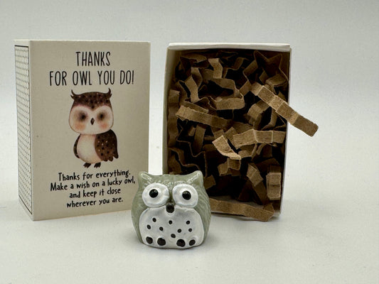 Emotional Support Figurine - Box/Square Breathing - Owl