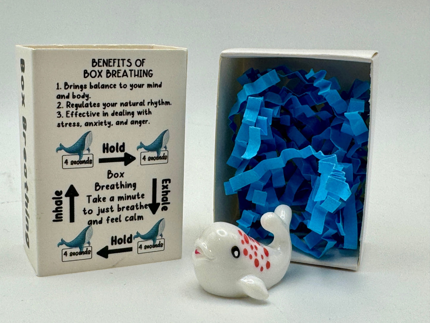 Emotional Support Figurine - Box/Square Breathing - Whale