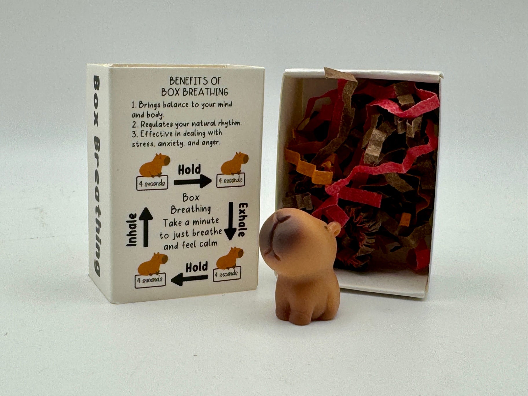 Emotional Support Figurine - Box/Square Breathing - Capybara 