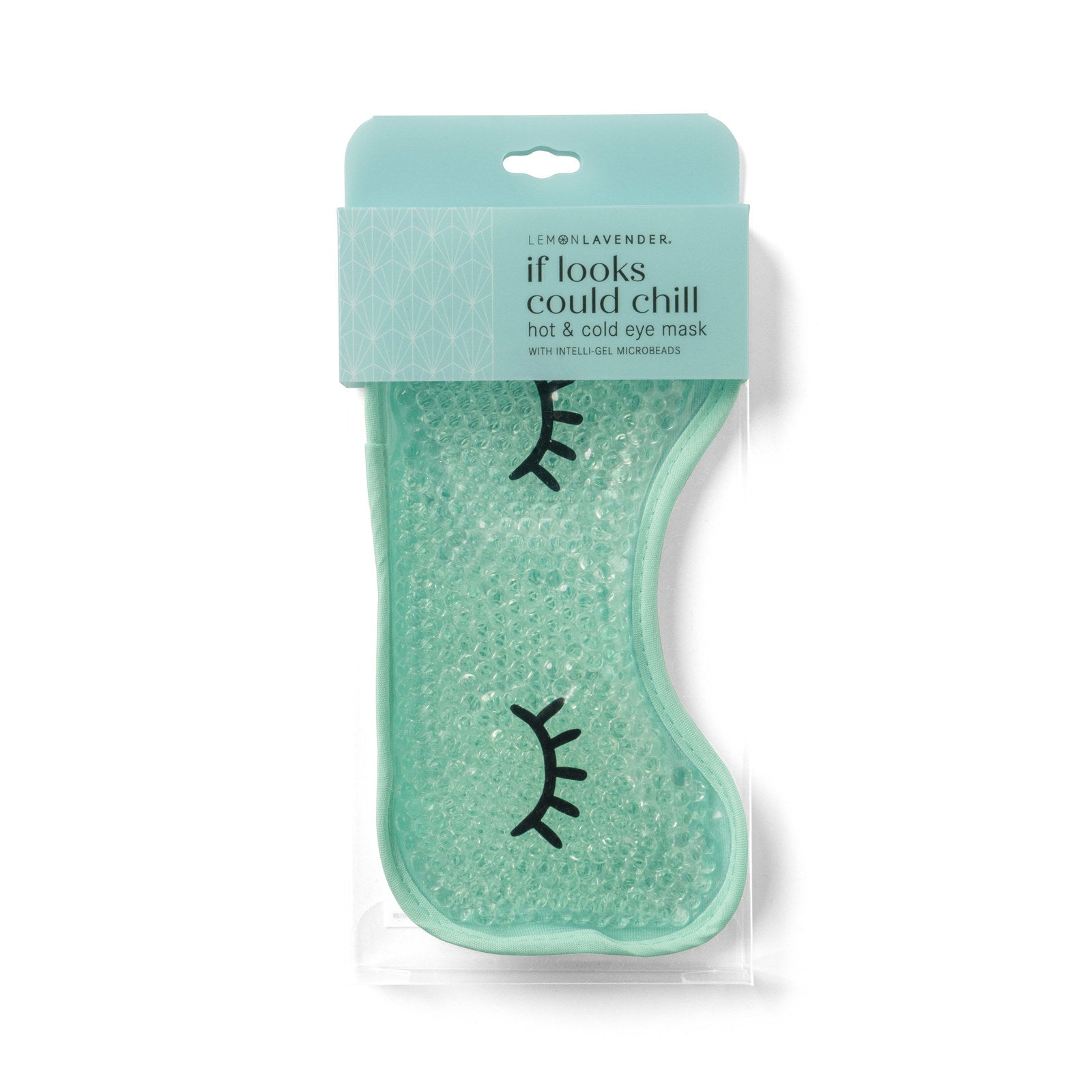 Lemon Lavender “If Looks Could Chill” Hot & Cold Gel Eye Mask – Green