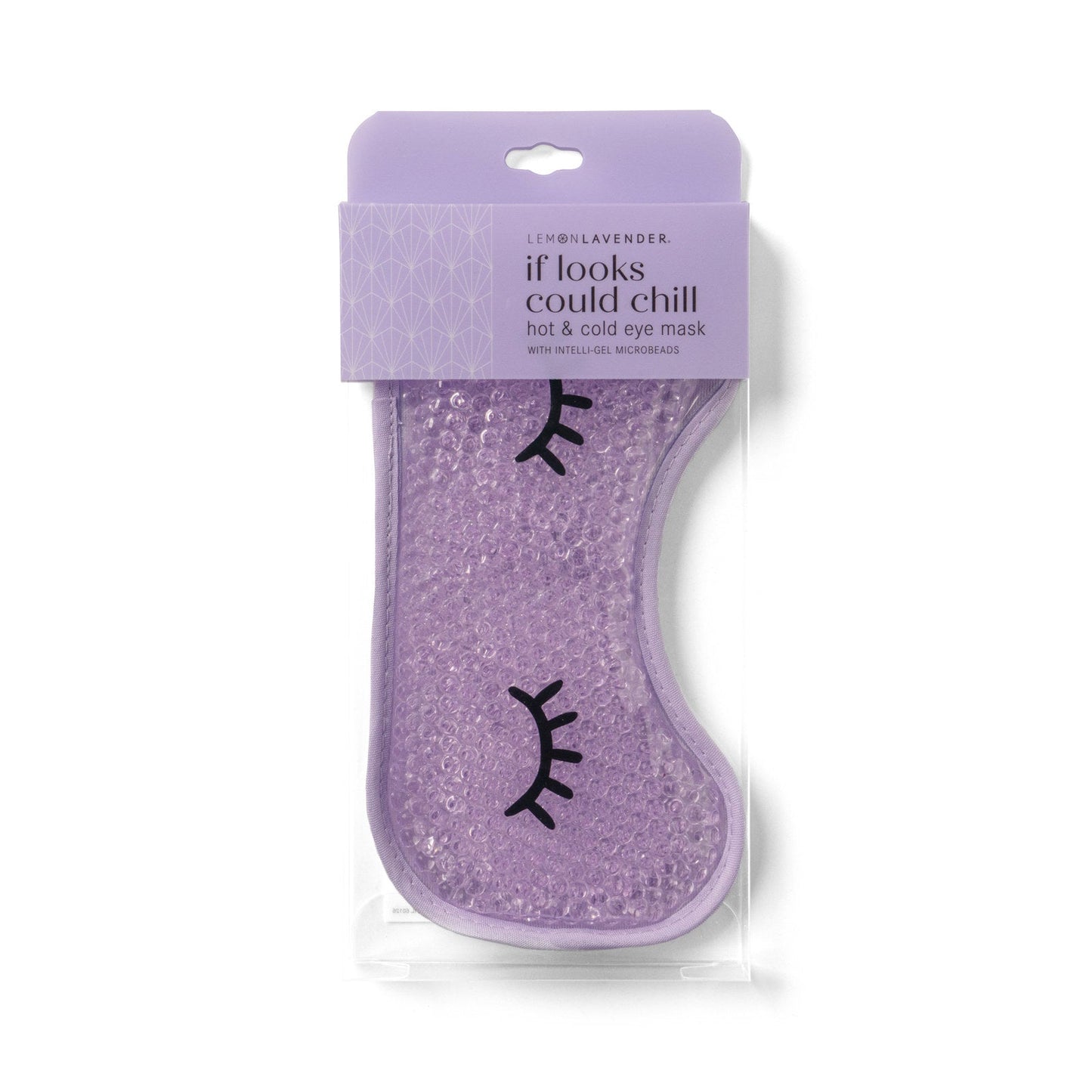 Lemon Lavender “If Looks Could Chill” Hot & Cold Gel Eye Mask – Purple