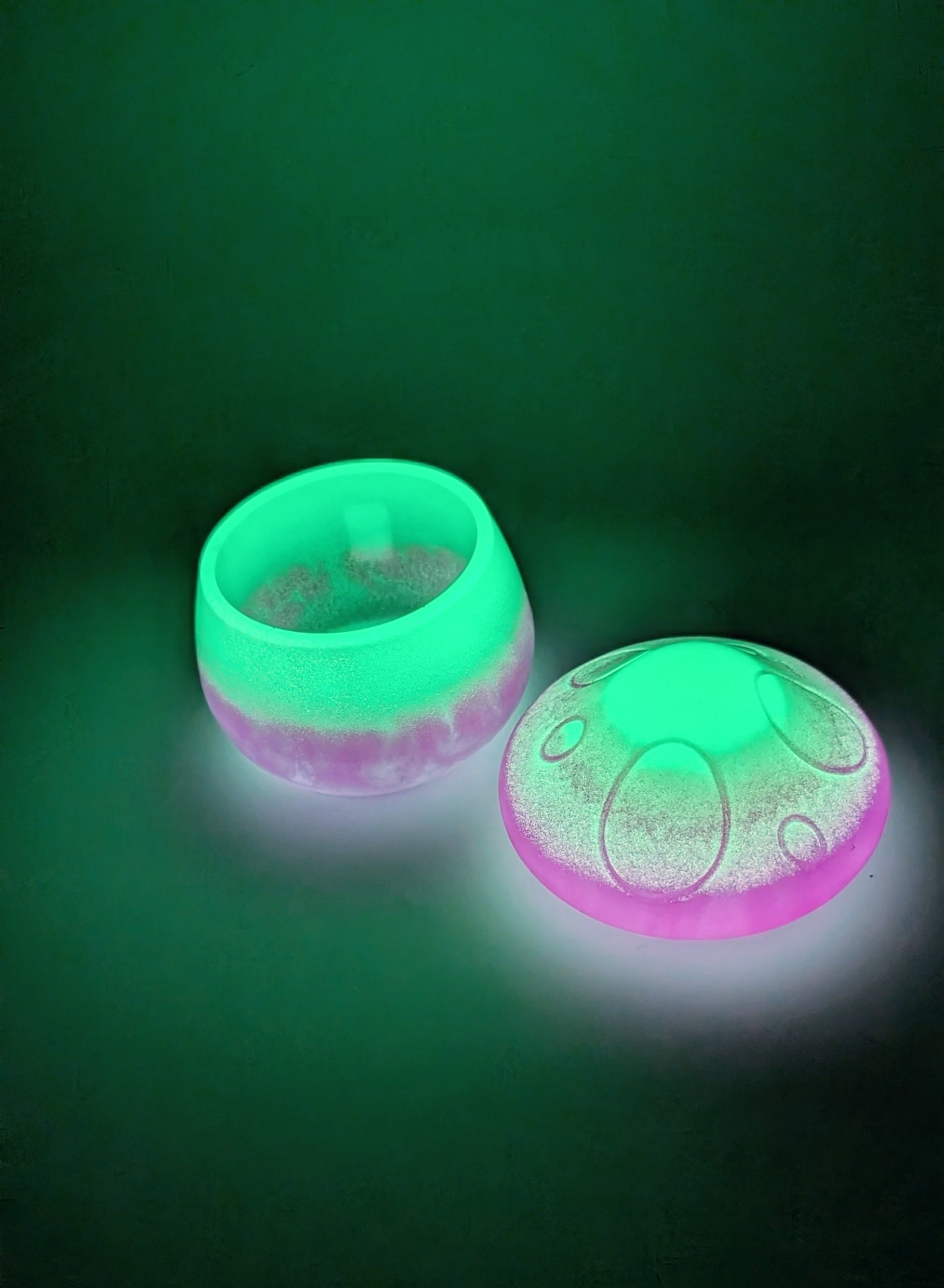 Glow in the dark mushroom Jar 
