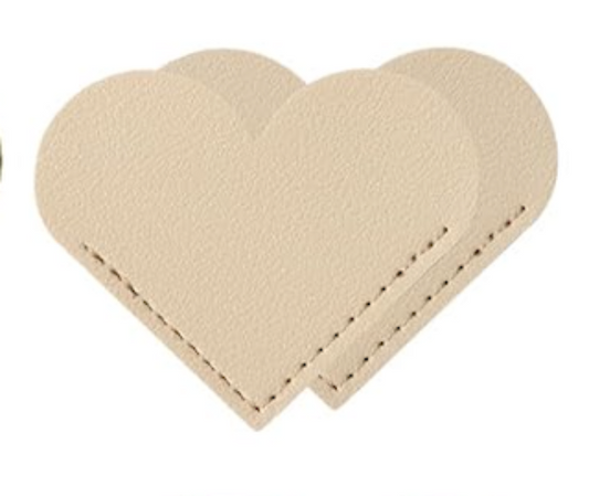 Heart Bookmarks - Cream