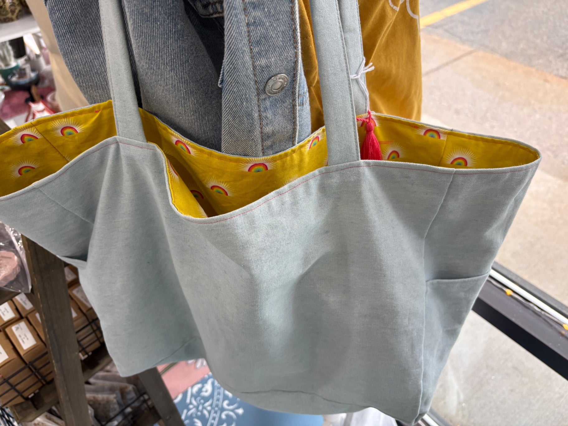 Pink Dahlia Designs Beach Tote - Yellow -