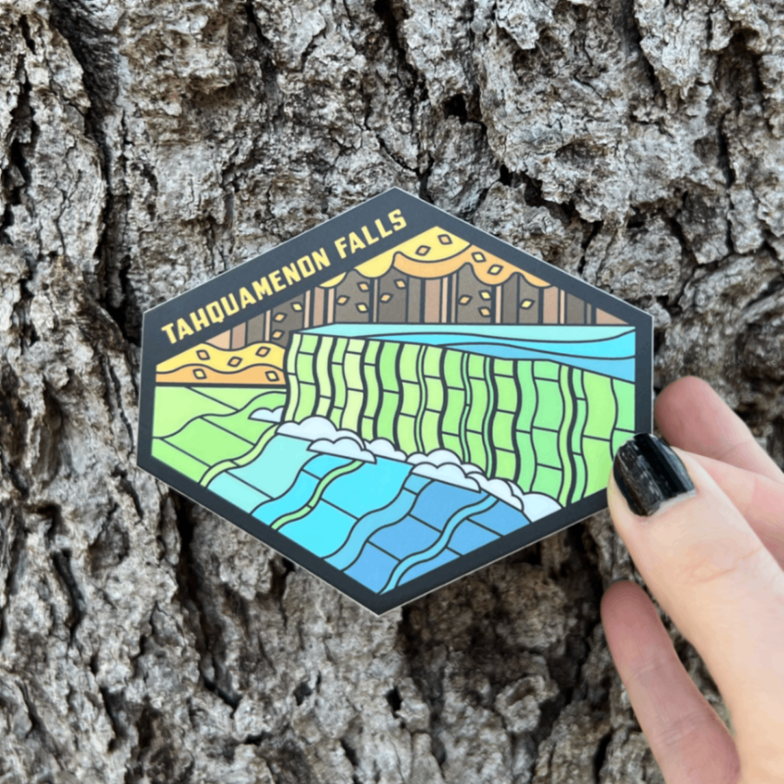 Tahquamenon Falls Michigan Vinyl Sticker
