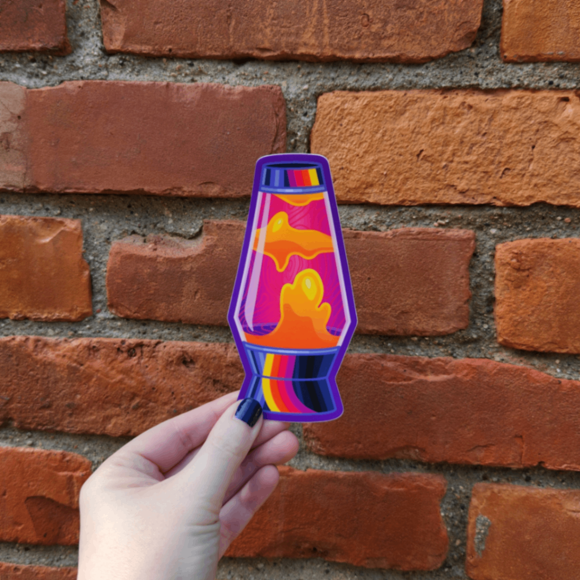 Lava Lamp Michigan Vinyl Sticker