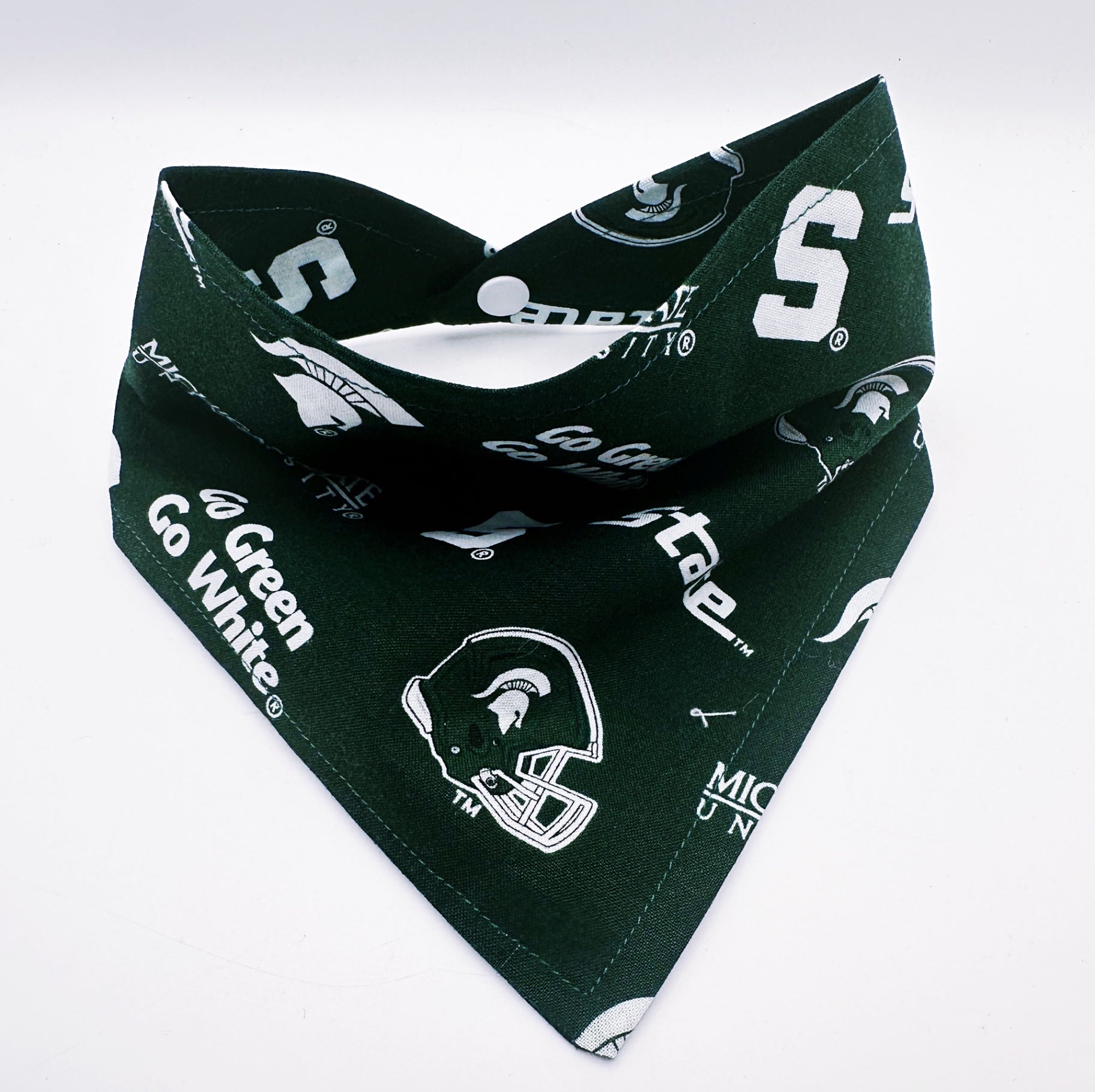 MSU Snap-On Dog Bandana - Small