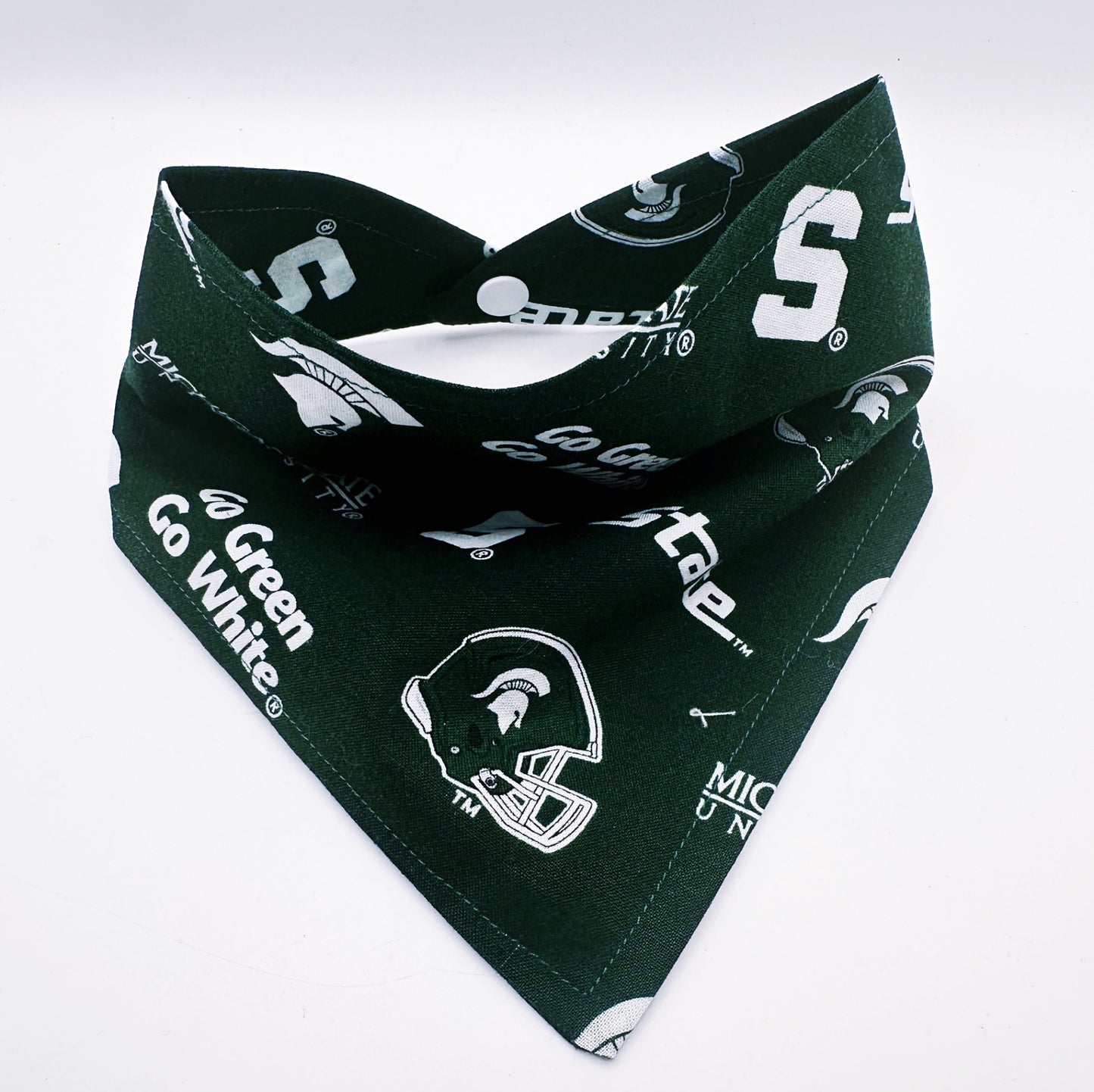 MSU Snap-On Dog Bandana - Xtra Large