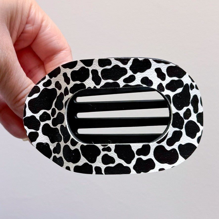 Cow Print Flat Claw Clip (00L02M)