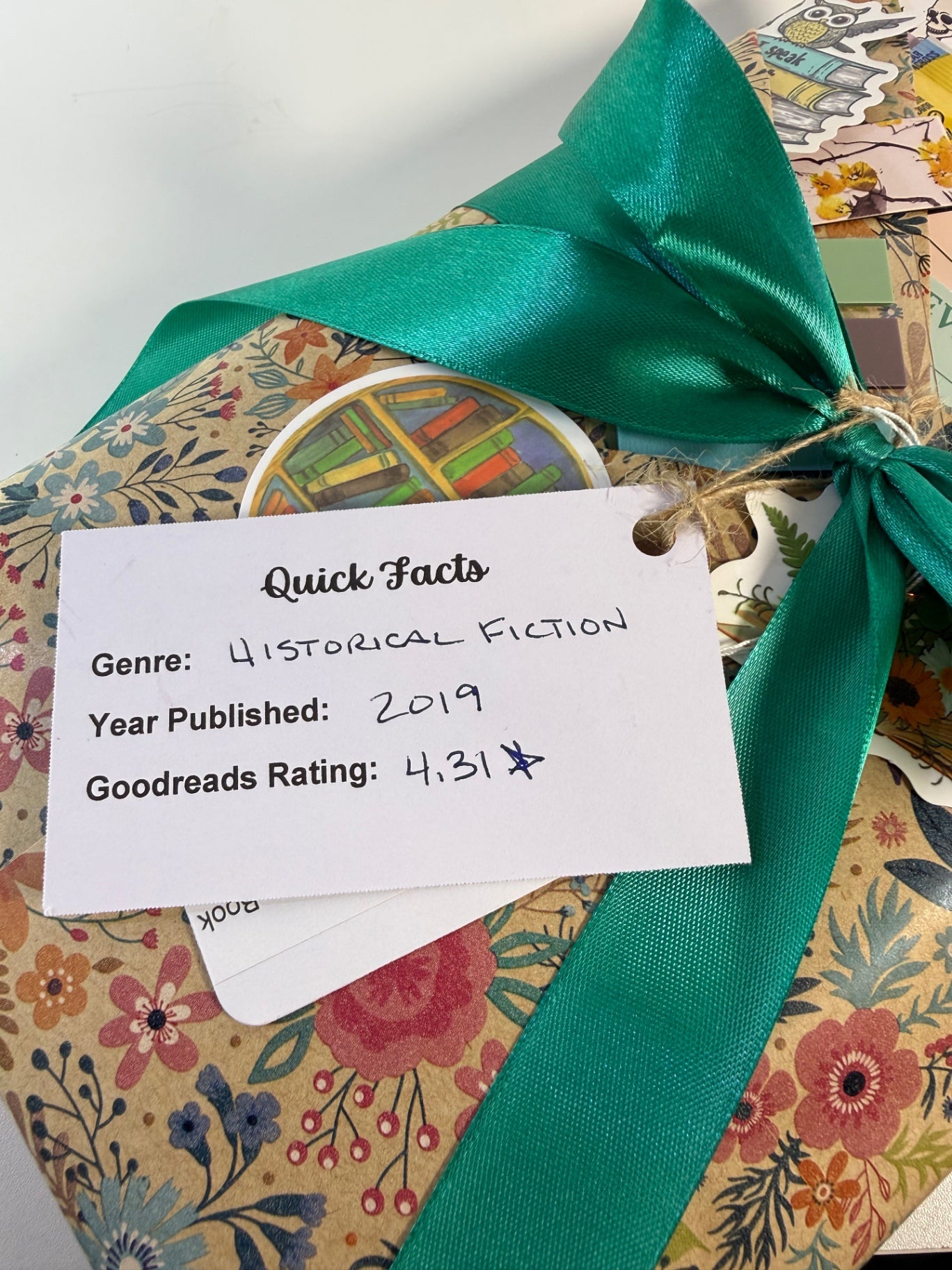 Date My Books Deluxe Blind Date Book - Historical Fiction - D42