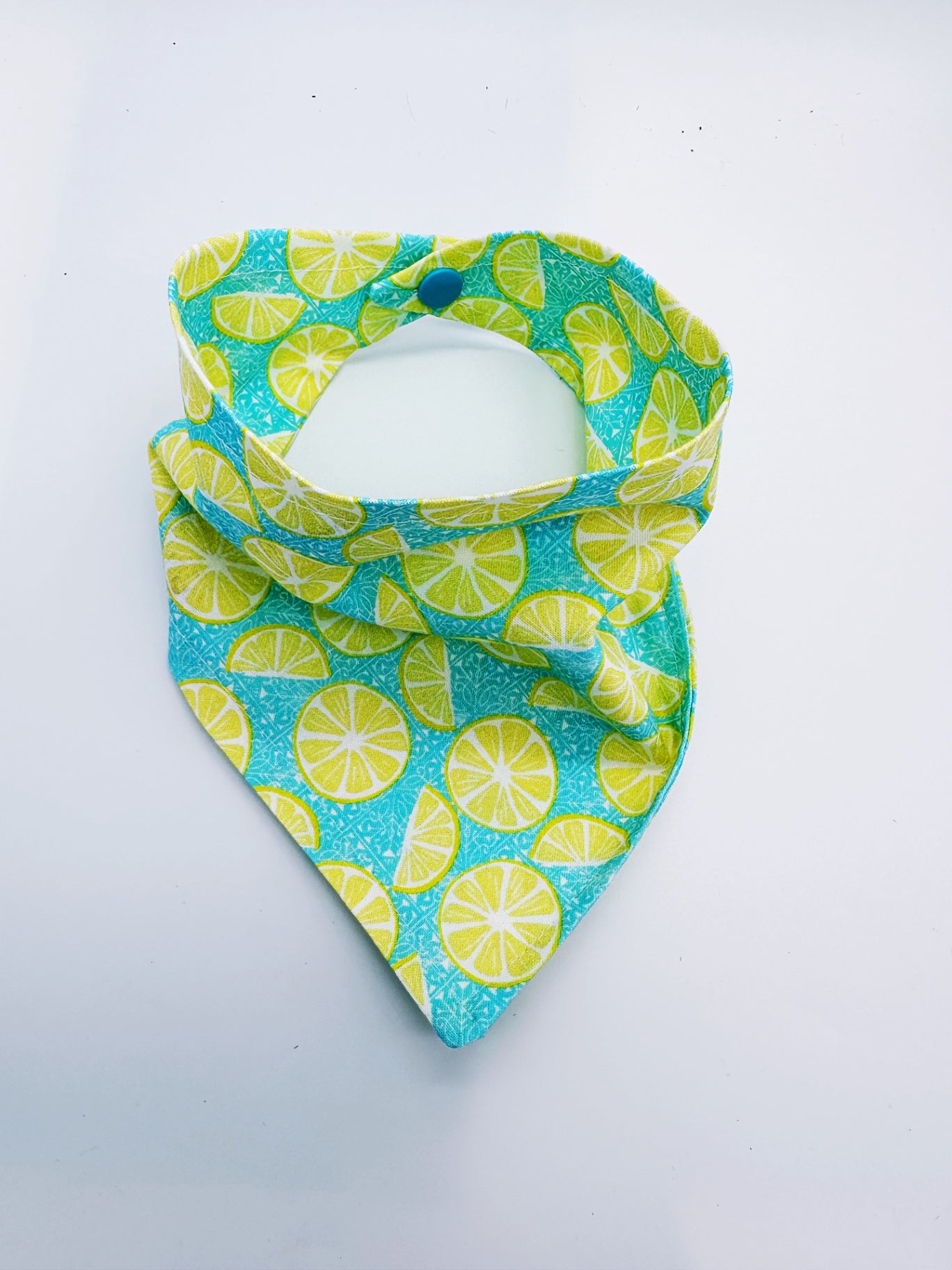 Summertime Lemons Snap-On Pet Bandana  - Large
