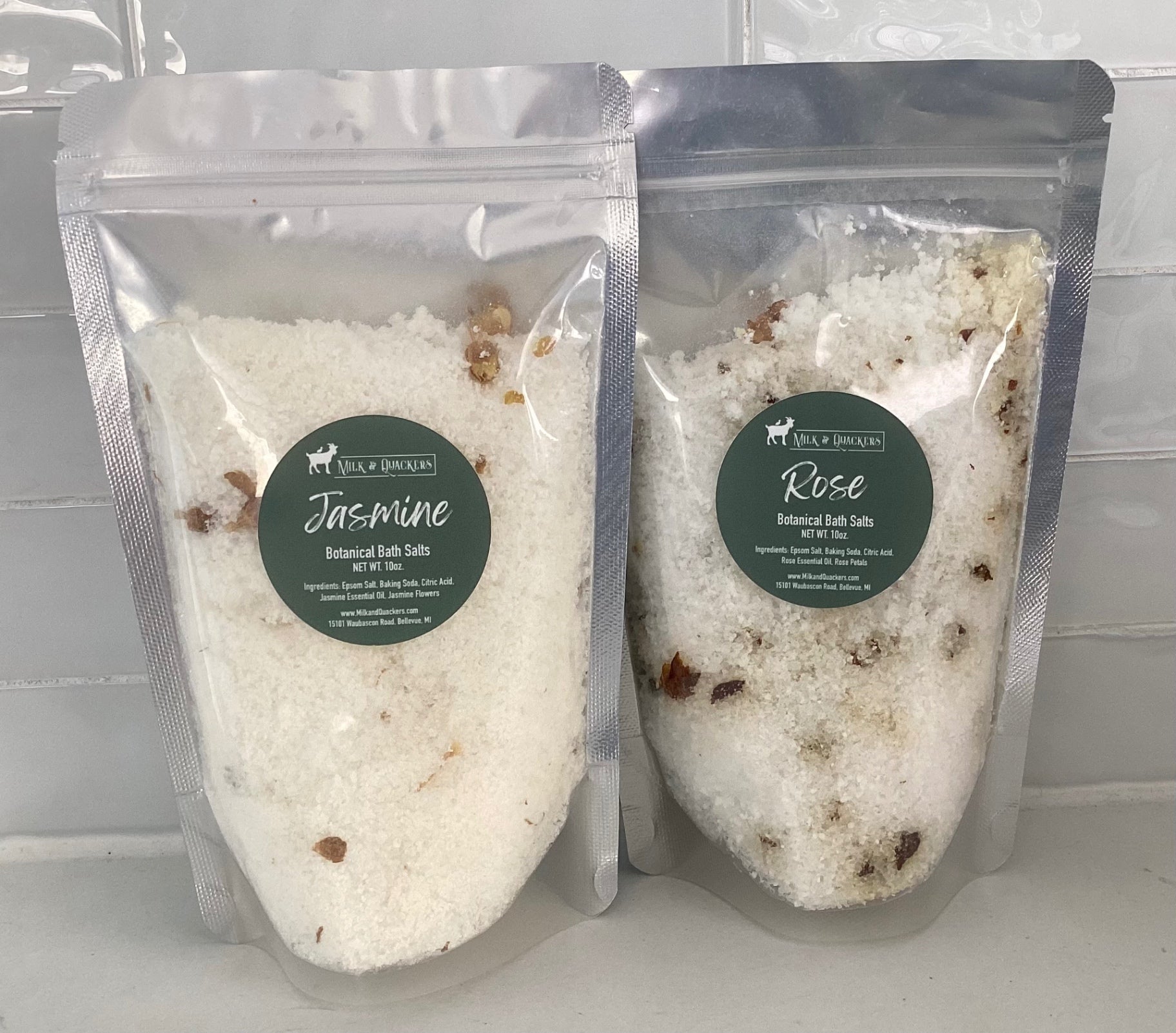 Milk & Quackers Bath Salts - White - 10
