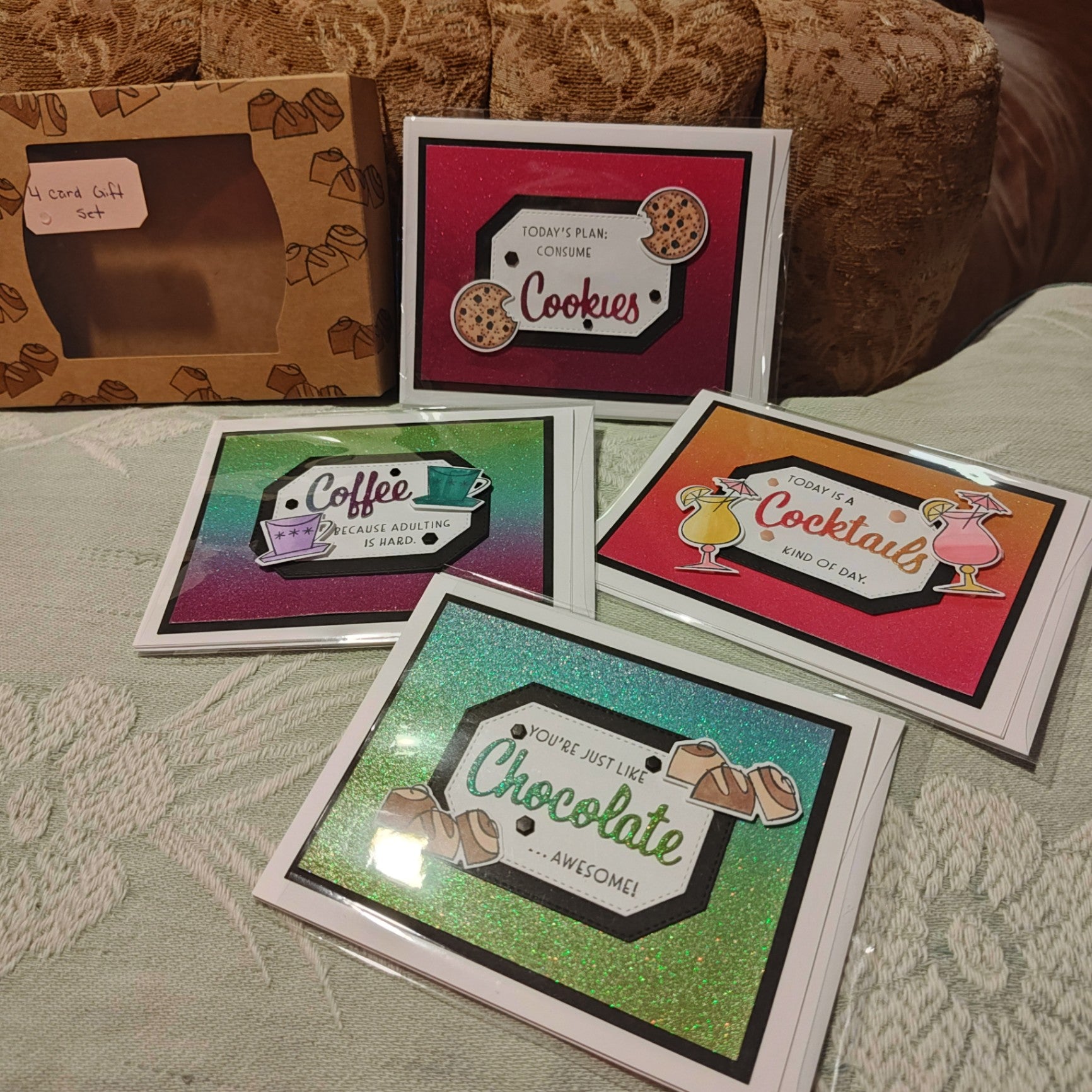 Handmade Greeting Card - Dessert Themed - Standard