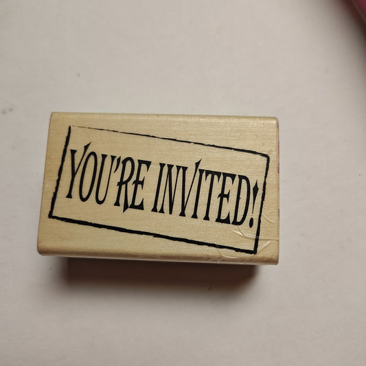 /unknown/ Rubber Stamp - Party - 2.5" x 1.75"