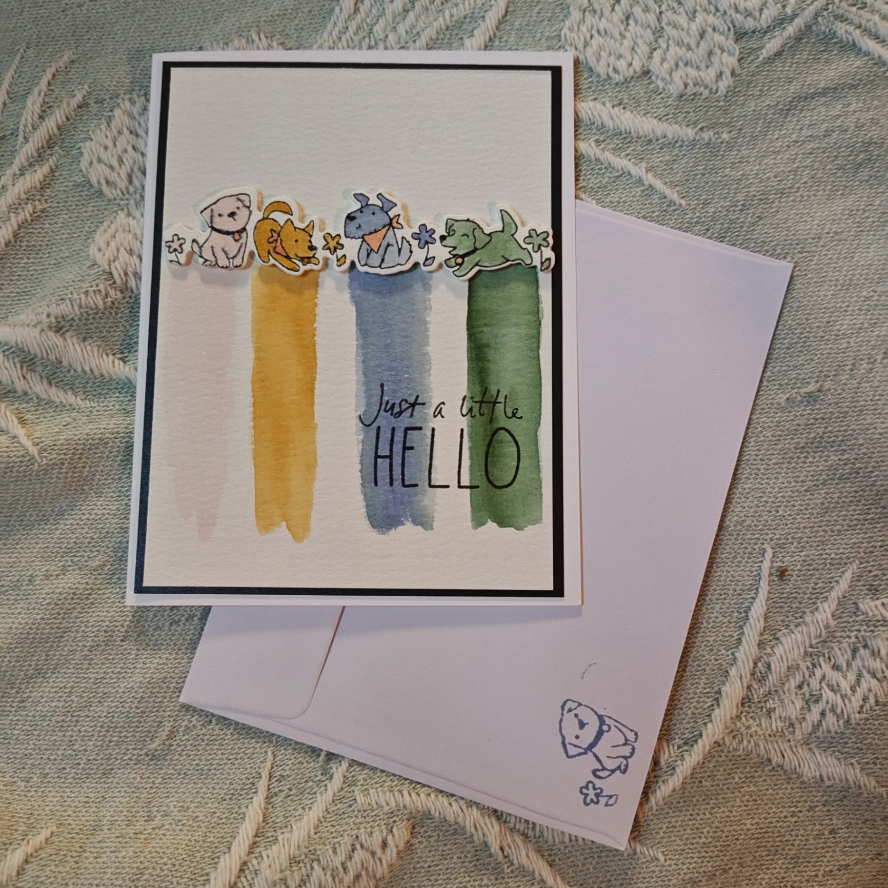 Hand painted Greeting Card - Multicolor - Standard