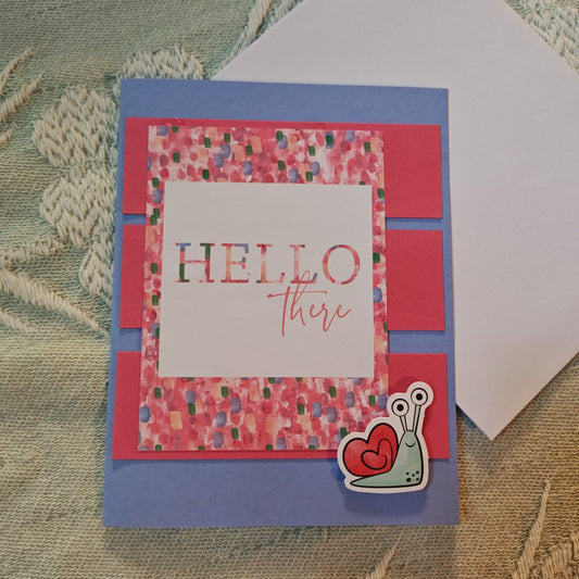 Handmade Greeting Card - Multi snail - Standard