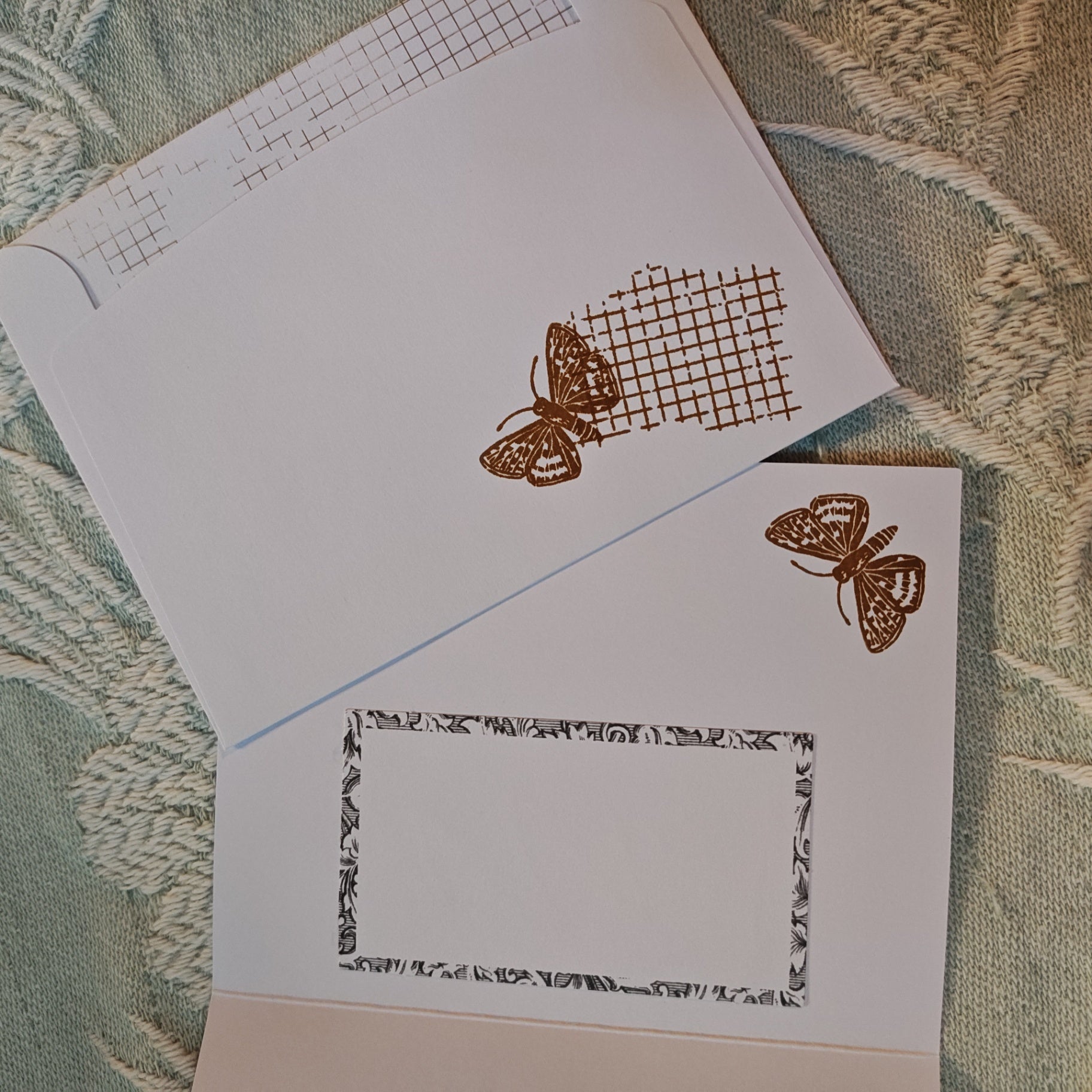 Handmade Greeting Cards - Multi colored butterfly - Standard