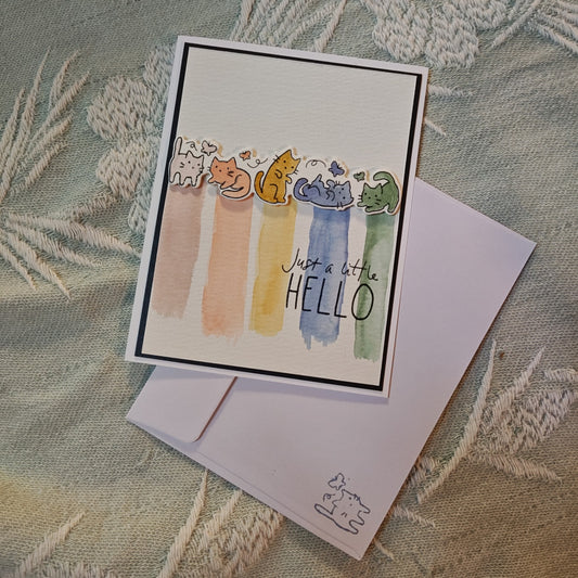 Hand painted Greeting Card - Multicolor - Standard