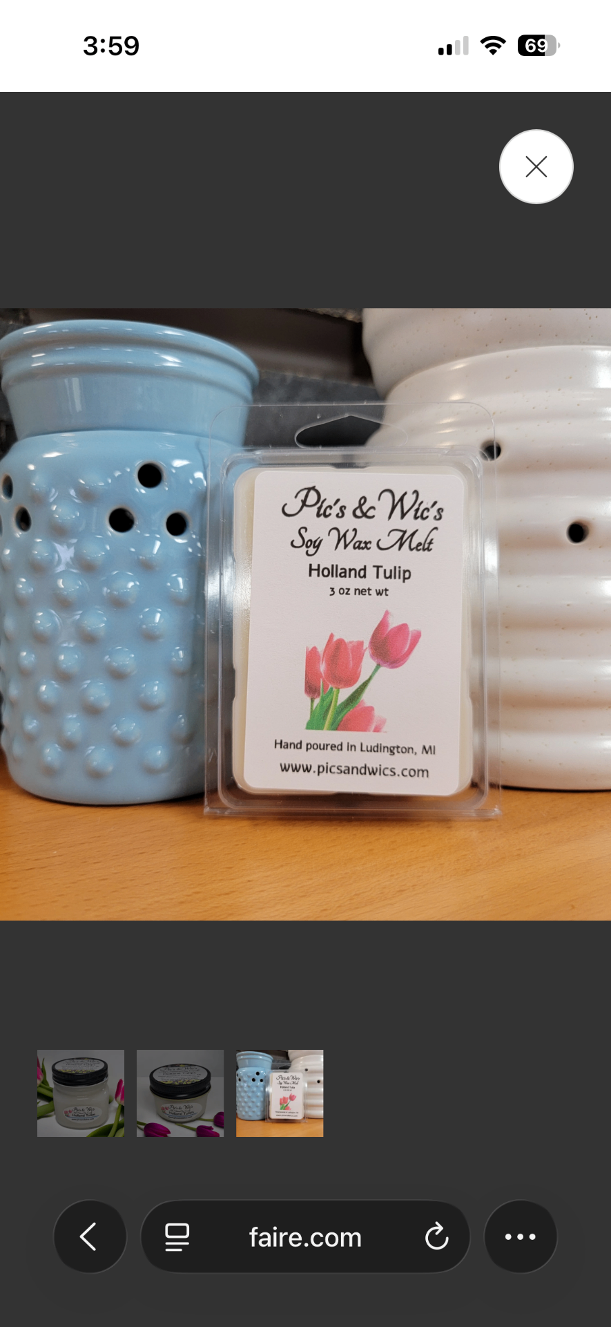 Pic's & Wic's Wax melt - Holland Tulip