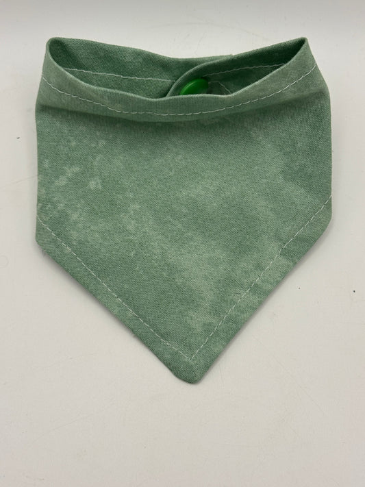 Light Green Snap-On Pet Bandana  - XXS