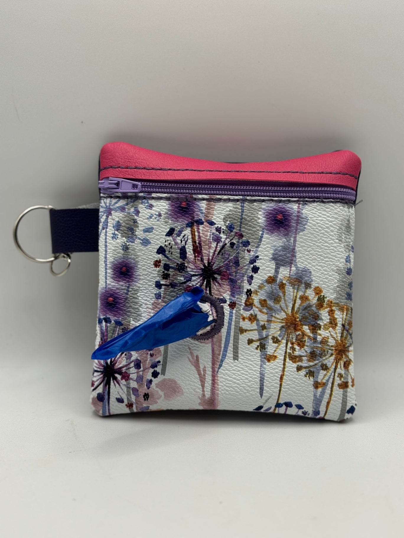 Designs By Thread - Designer Dog Waste Bag Holder - Purple
