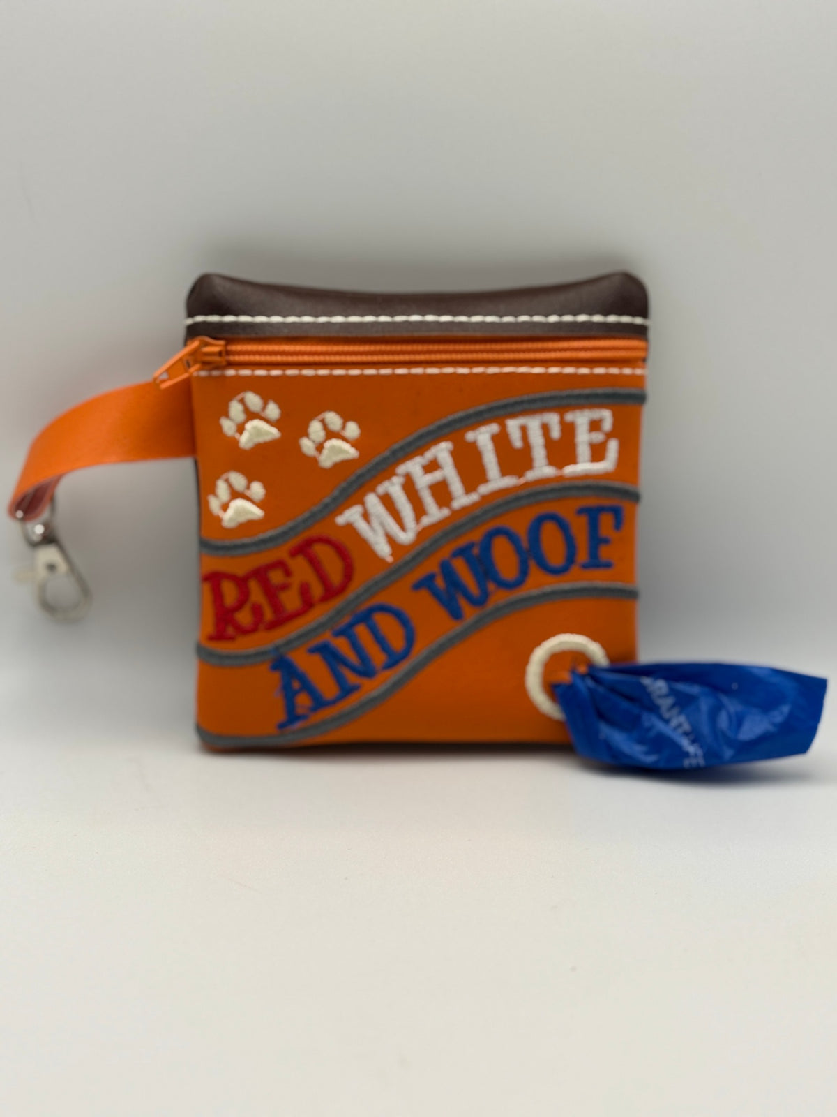 Designs By Thread - Designer Dog Waste Bag Holder - Blue