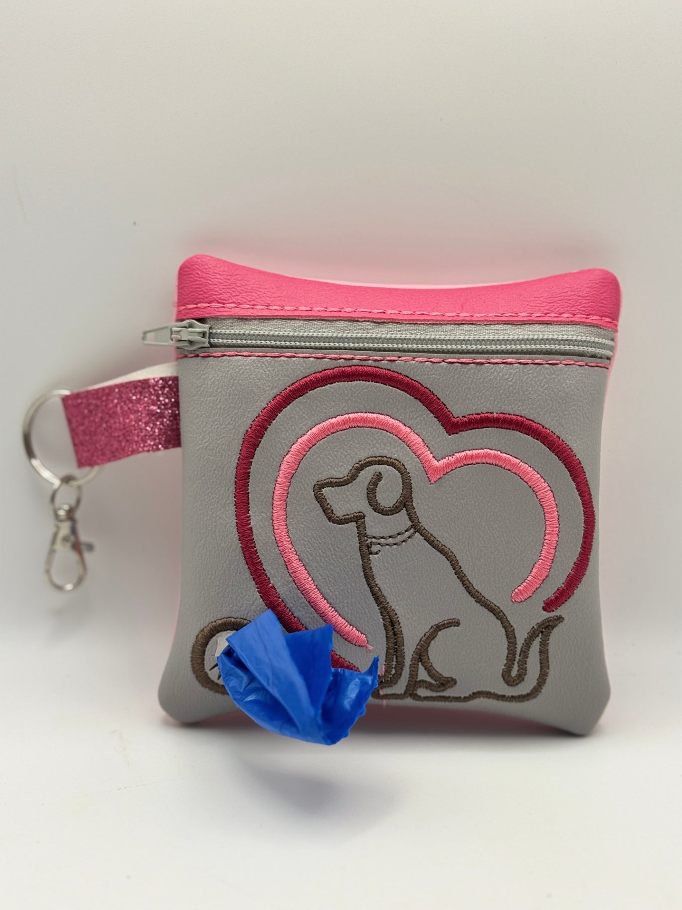 Designs By Thread - Designer Dog Waste Bag Holder - Blue