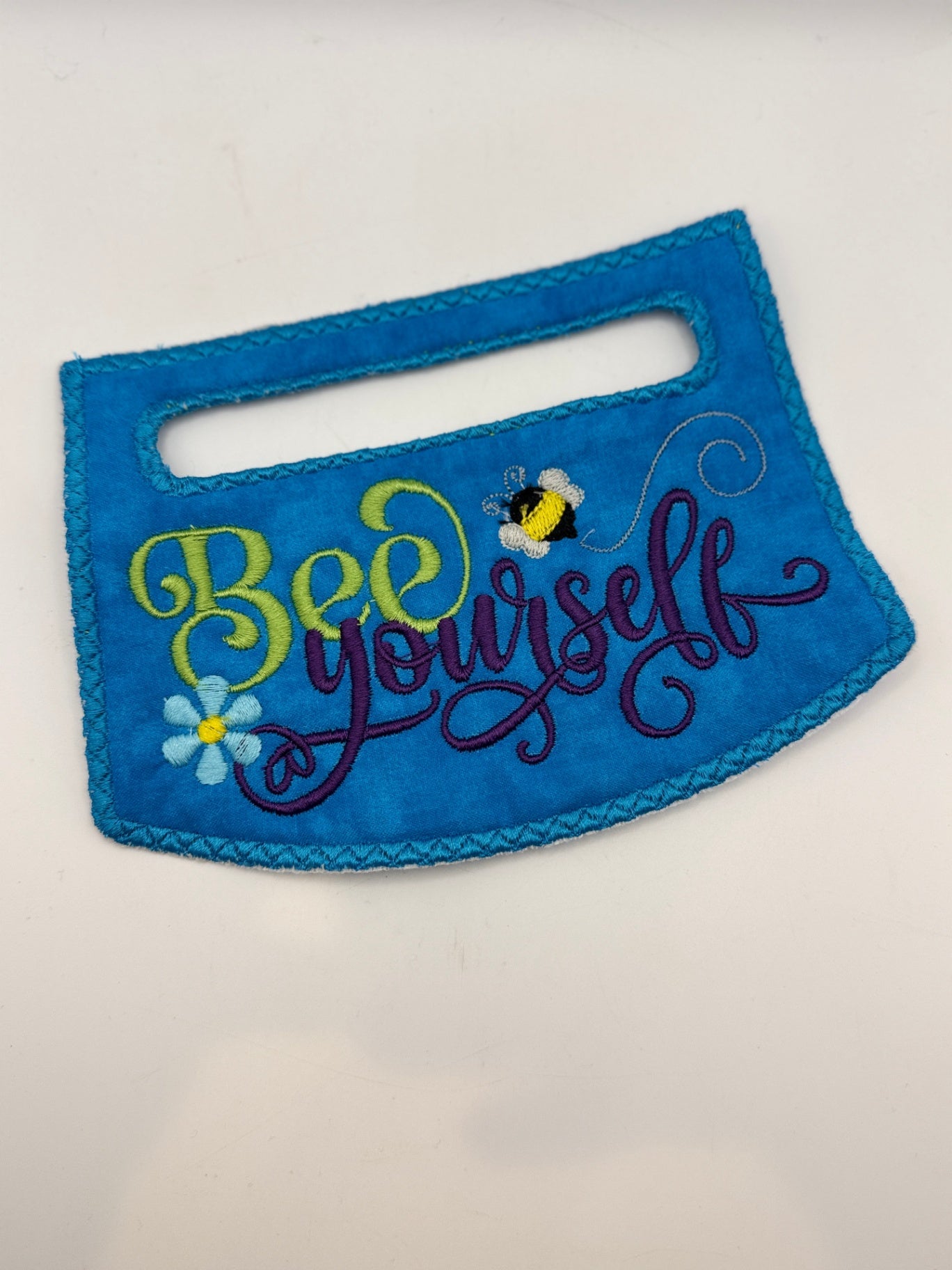Designs By Thread Towel Holder - Blue