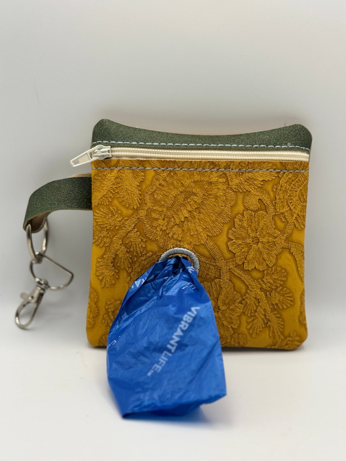 Designs By Thread - Designer Dog Waste Bag Holder - Blue