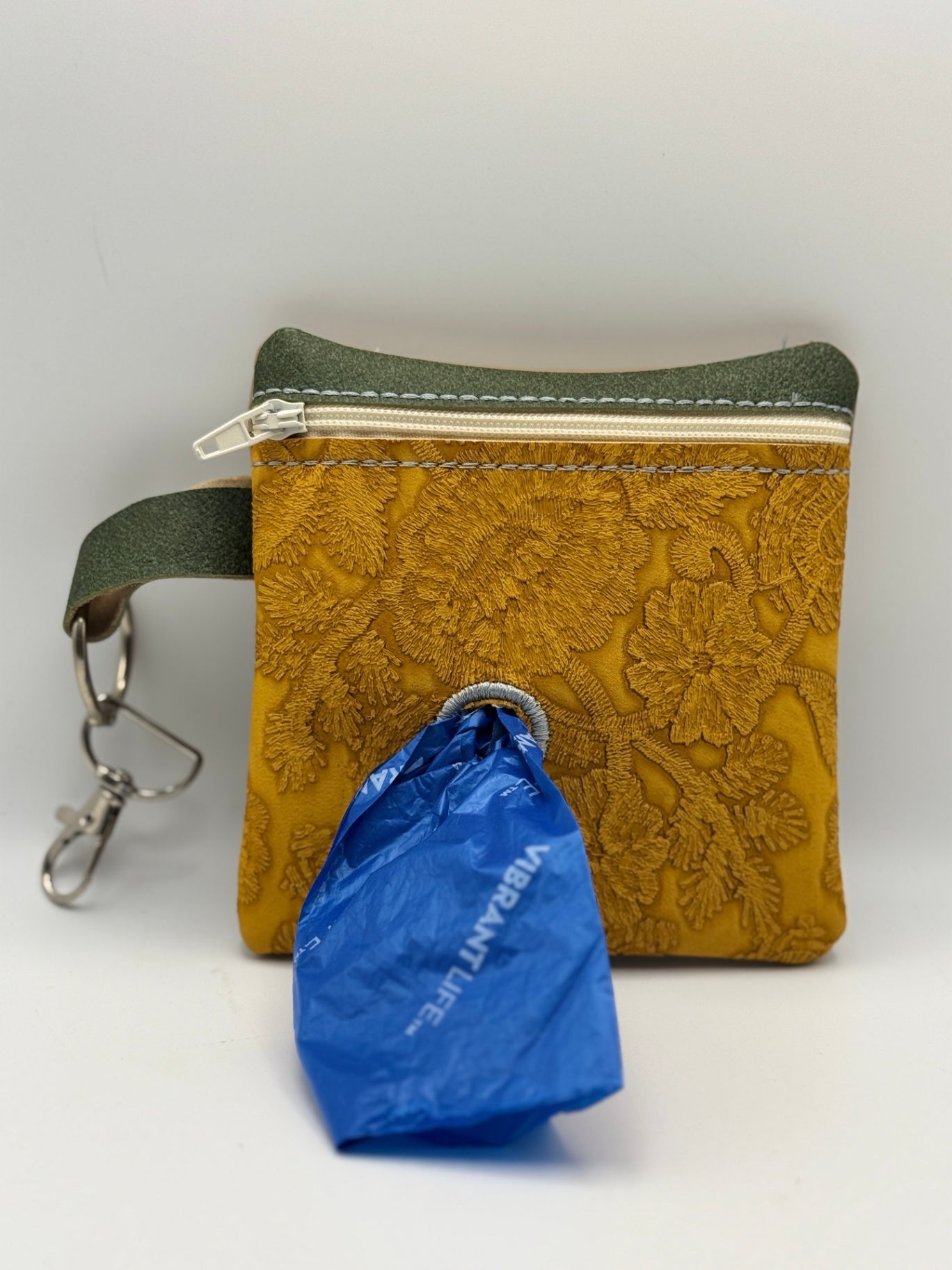 Designs By Thread - Designer Dog Waste Bag Holder - Blue