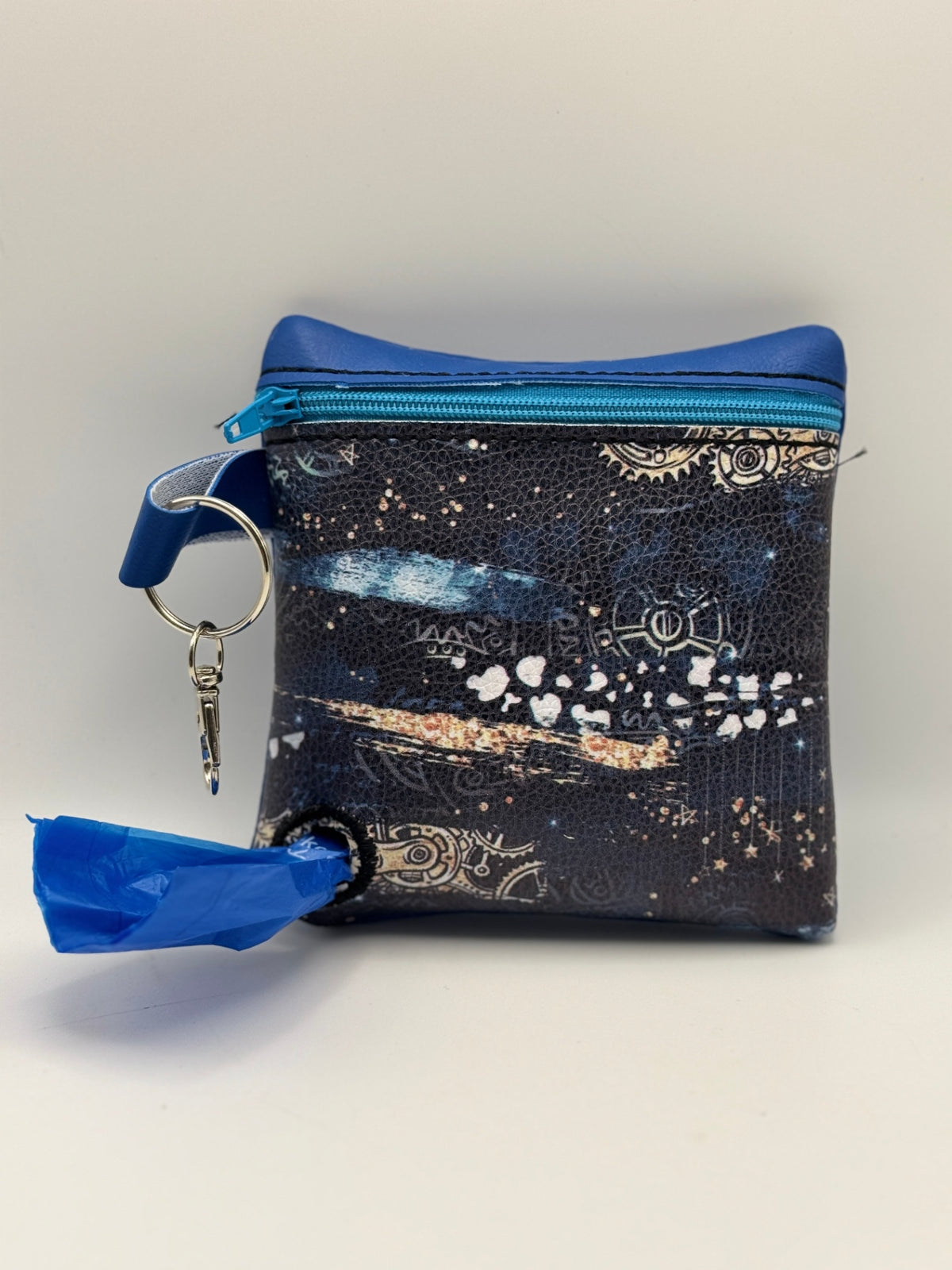 Designs By Thread - Designer Dog Waste Bag Holder - Blue